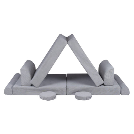 MeowBaby® Large Slimcord Premium Sofa - Gray