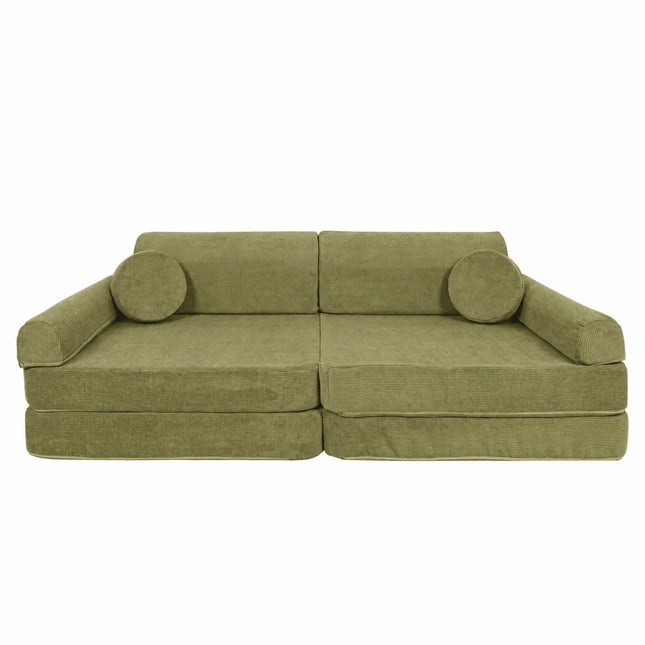 MeowBaby® Large Slimcord Premium Sofa - Lime