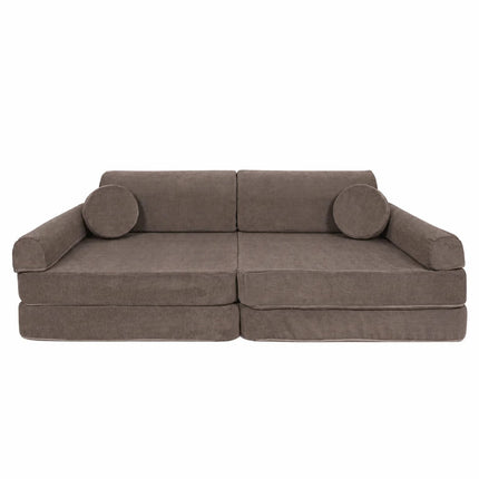 MeowBaby® Large Slimcord Premium Sofa - Taupe