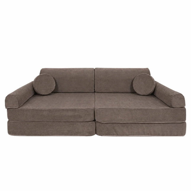 MeowBaby® Large Slimcord Premium Sofa - Taupe