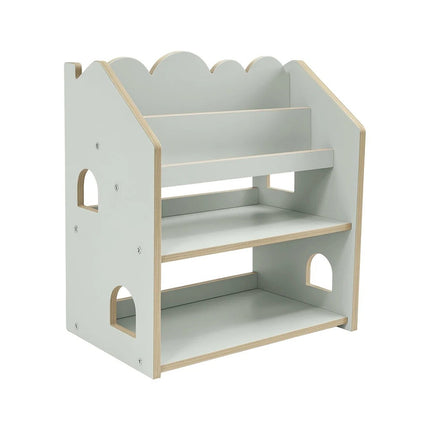 MeowBaby Montessori MDF House Bookcase - Mint