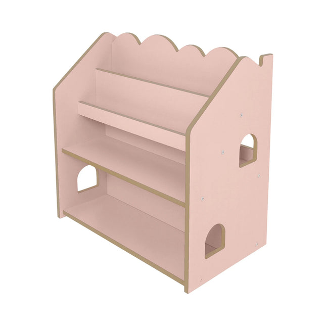MeowBaby Montessori MDF House Bookcase - Pink