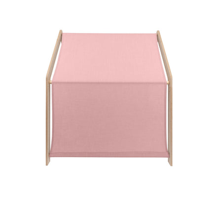 MeowBaby® Natural Wooden House for Kids - Pink Roof