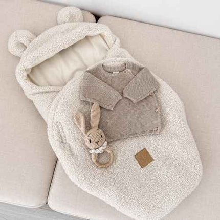 Baby Swaddle Bear Ears – Bearly Cream