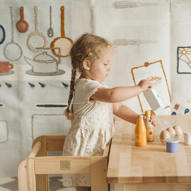 Kitchen Helper for Children - Natural Wood - LoveStyle World