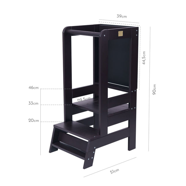 Kitchen Helper for Children with Board - Black - LoveStyle World