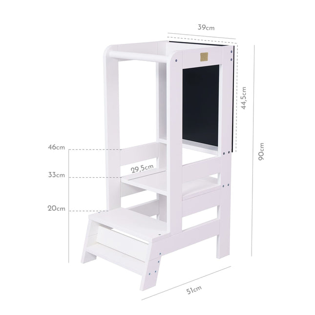 Kitchen Helper for Children with Board - White - LoveStyle World