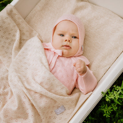 Merino wool baby blanket LOVE