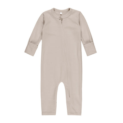 Merino Wool Baby Overall – Beige
