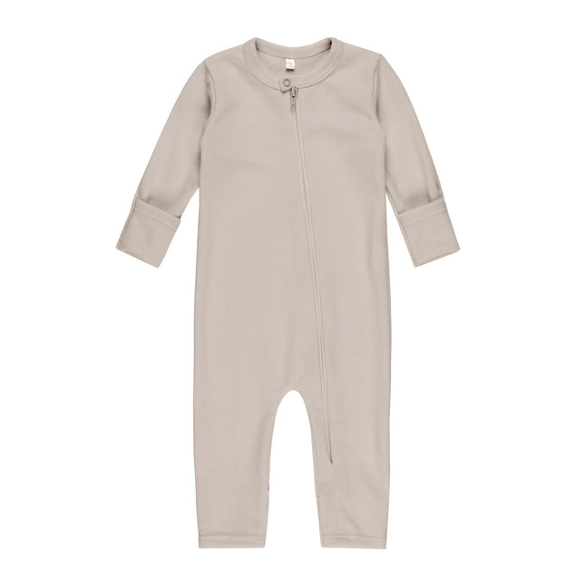 Merino Wool Baby Overall – Beige
