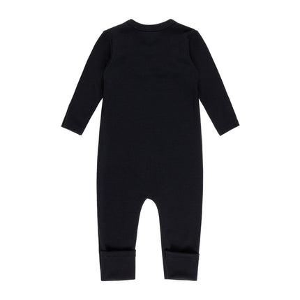Merino Wool Baby Overall – Black