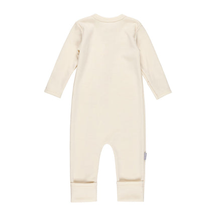 Merino Wool Baby Overall – White