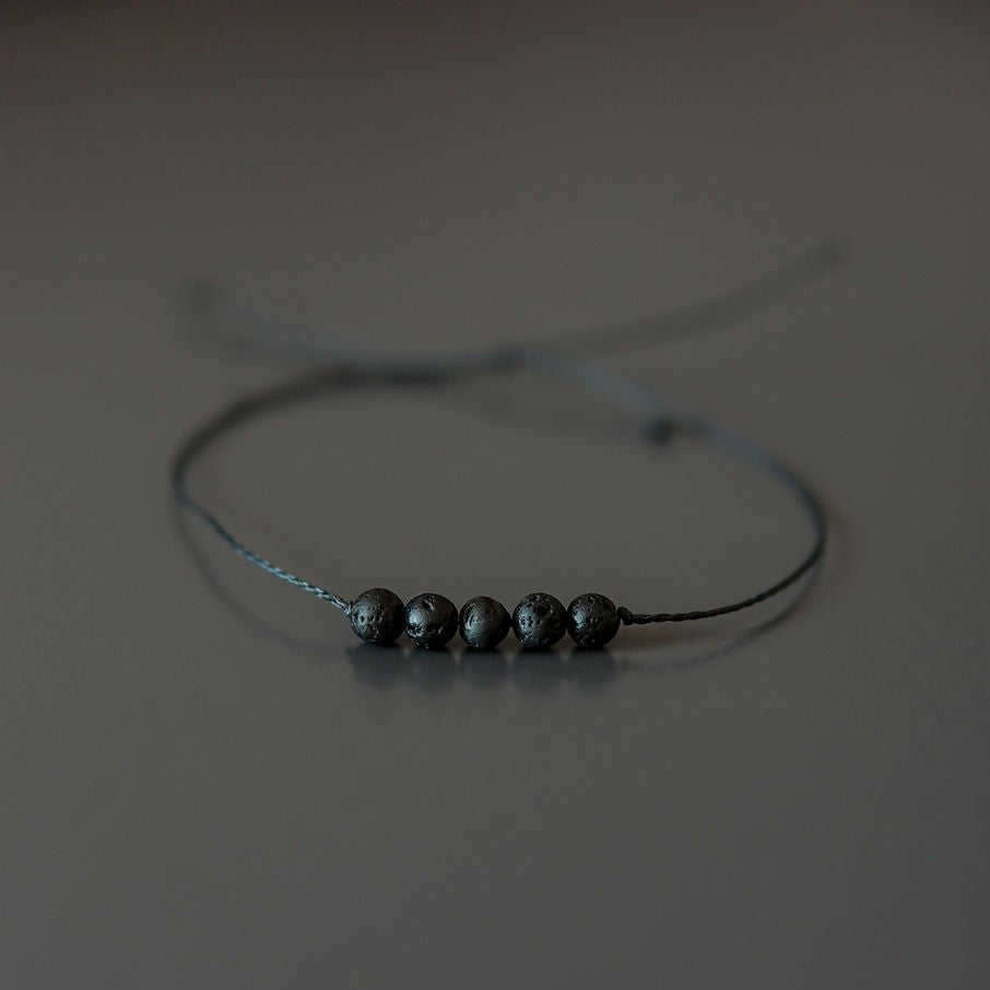 Minimalist Lava Stone Bracelet