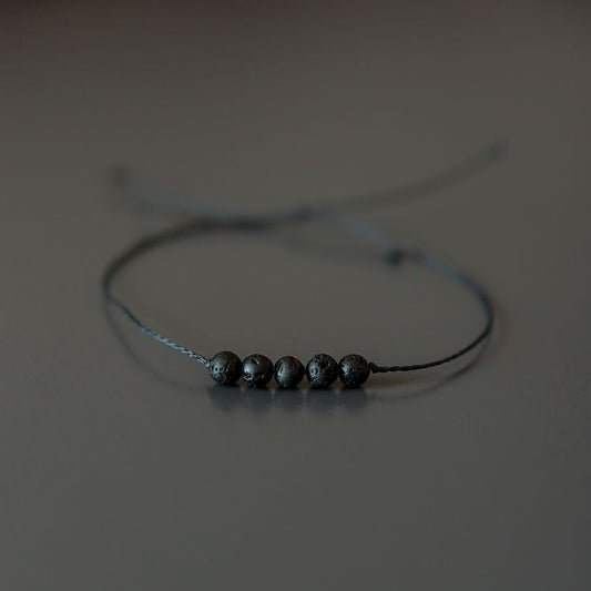 Minimalist Lava Stone Bracelet