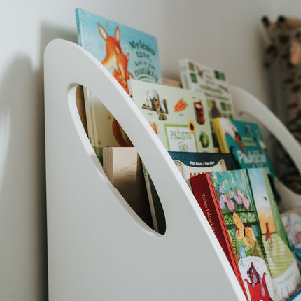 Montessori Bookshelf With Book Storage - 4 Shelves