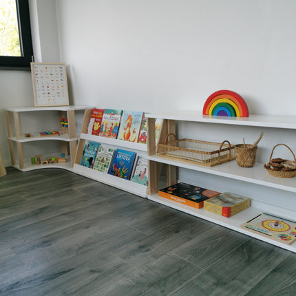 Modular Montessori Bookshelf - 2 Shelves