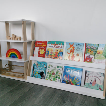 Modular Montessori Bookshelf - 2 Shelves