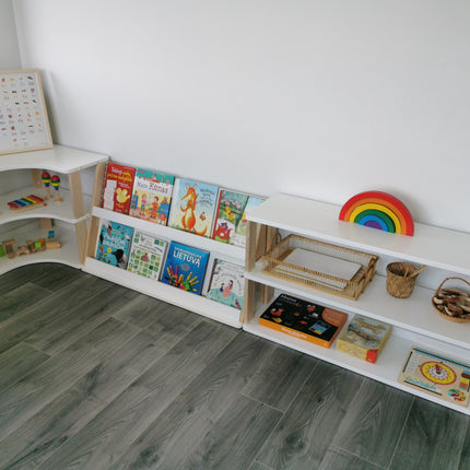 Modular Montessori Bookshelf - 2 Shelves