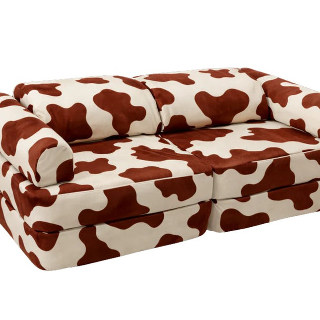 Modular Play Sofa for Children, Cow, 120cm