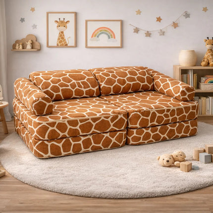 Modular Play Sofa for Children, Giraffe, 120cm