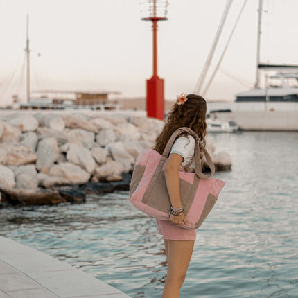 Mom / Weekender Bag - Pink Coffee