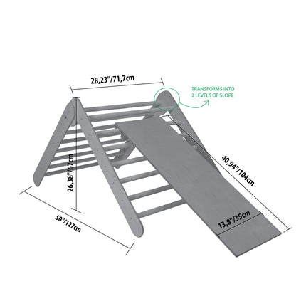 Montessori Climbing Triangle With Ramp
