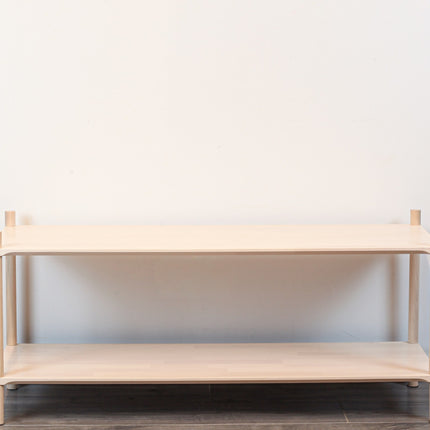 Montessori-Inspired Wooden Shelving Unit Large, 2 Shelves