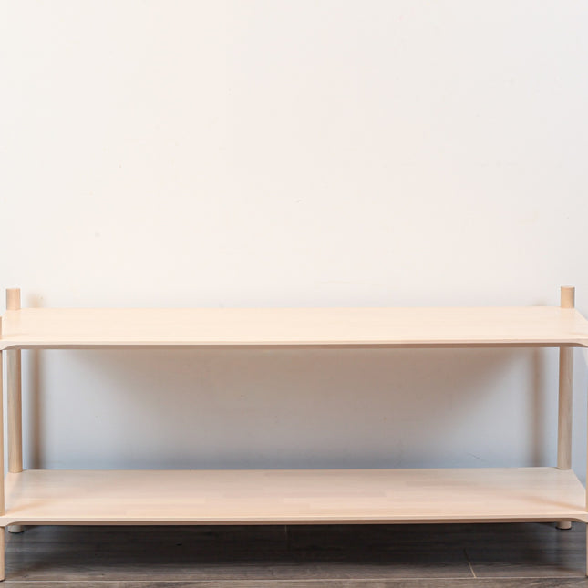 Montessori-Inspired Wooden Shelving Unit Large, 2 Shelves