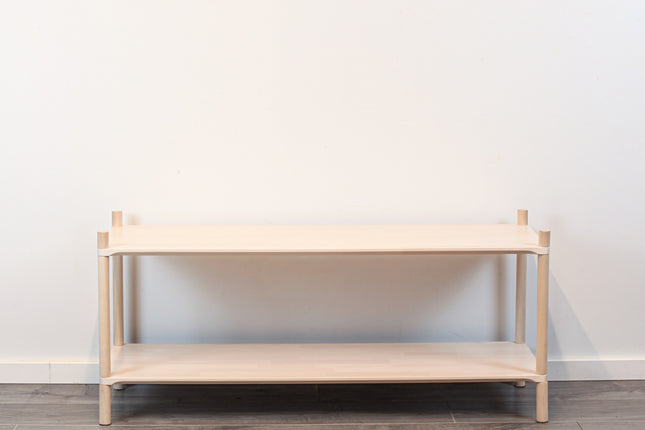 Montessori-Inspired Wooden Shelving Unit Large, 2 Shelves