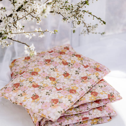 Muslin Baby Blanket + Pillow Set - Spring Garden
