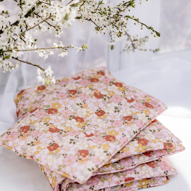 Muslin Baby Blanket + Pillow Set - Spring Garden