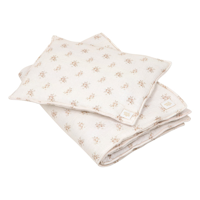 Muslin Baby Blanket + Pillow Set - Boho Flowers