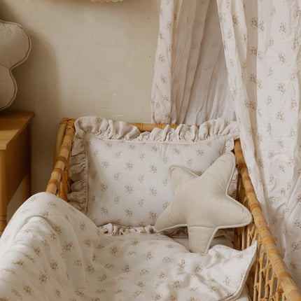 Muslin Baby Blanket + Pillow Set - Boho Flowers