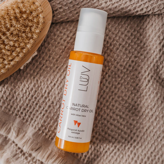 Natural Carrot Dry Oil With Aloe Vera, 100ml
