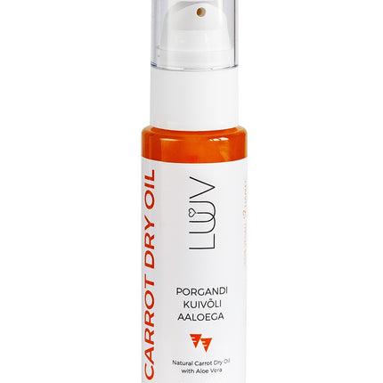 Natural Carrot Dry Oil With Aloe Vera, 100ml