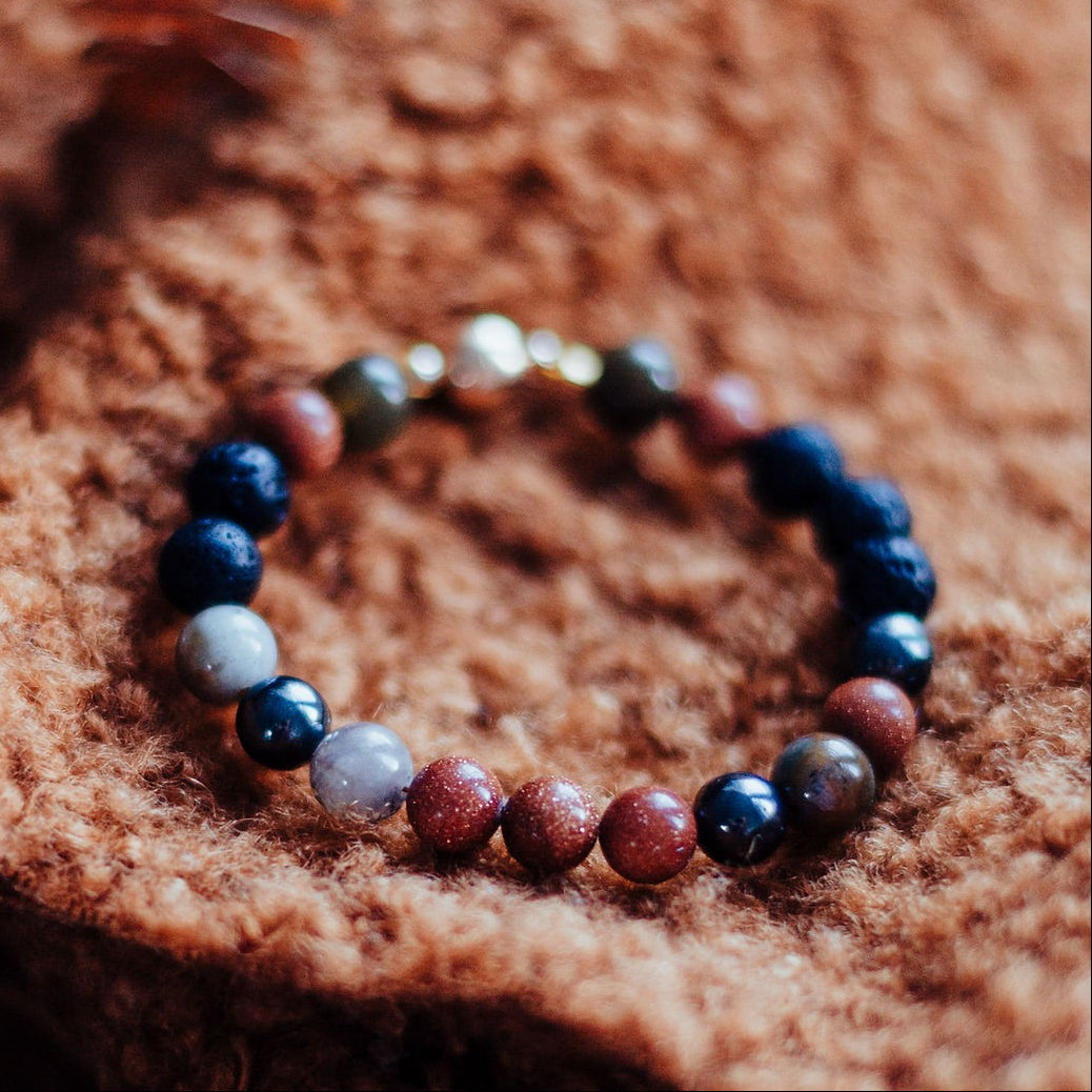 Natural Lava Bracelet Magic Autumn