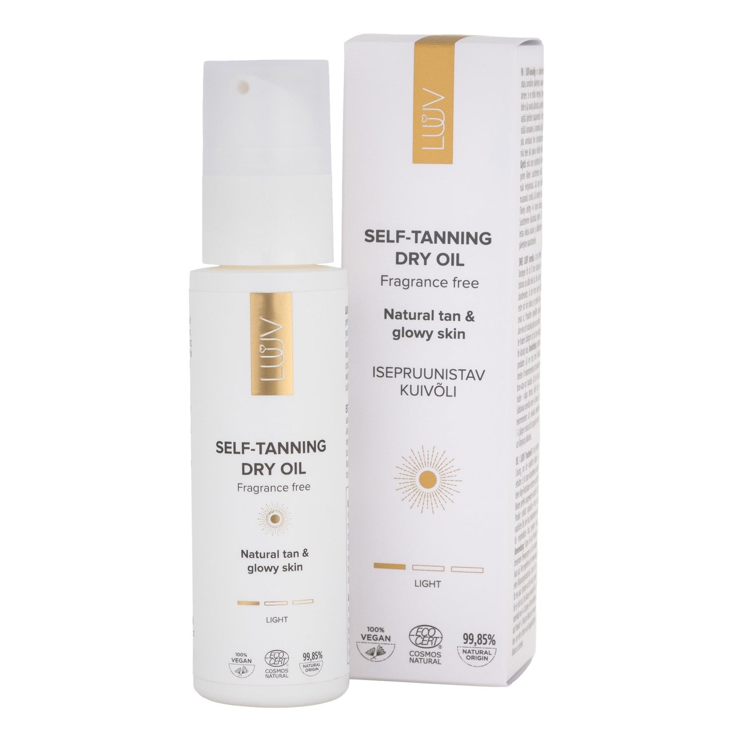 Natural Self Tanning Dry Oil Light COSMOS, 100ml