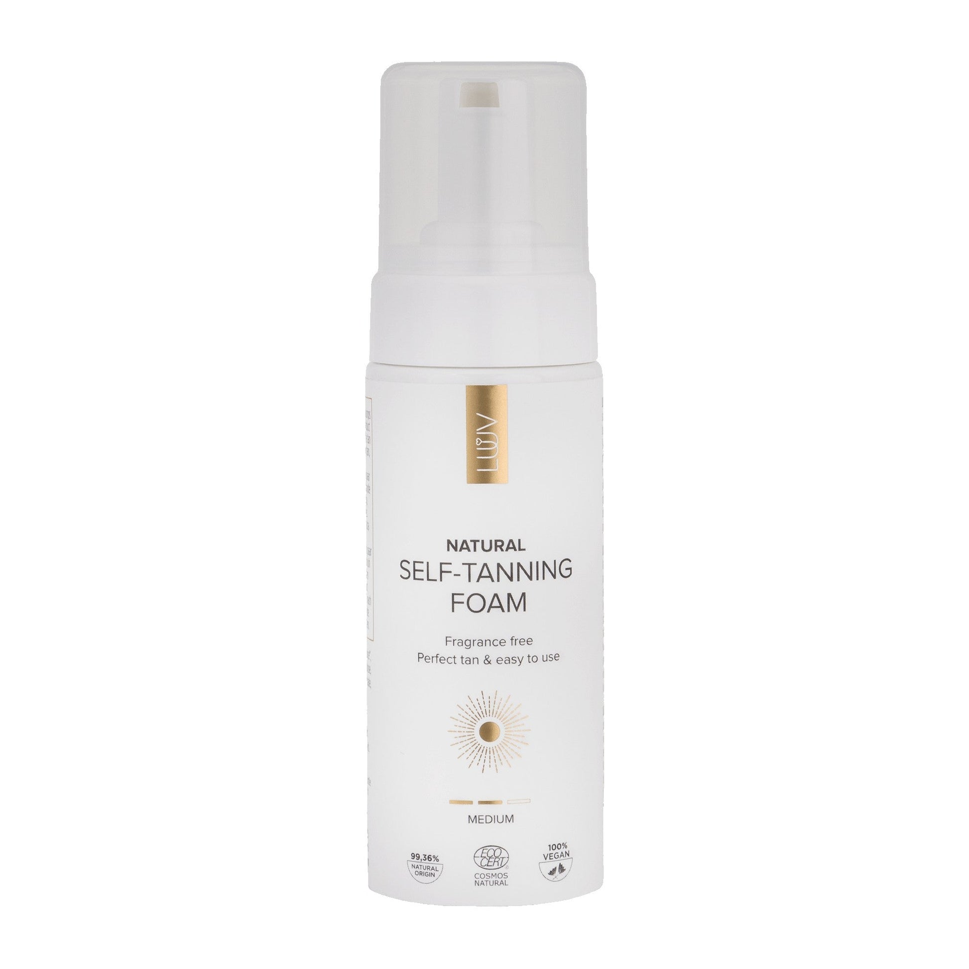 Natural Self Tanning Foam Medium COSMOS, 150ml