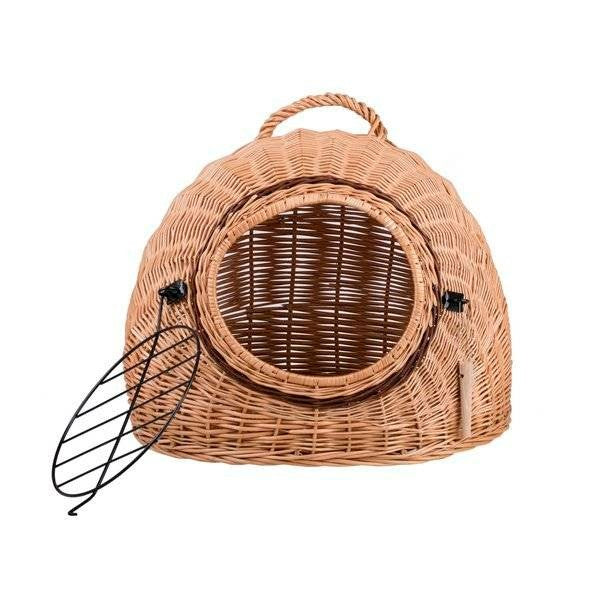 Natural Wicker Pet Carrier Efa With Cushion