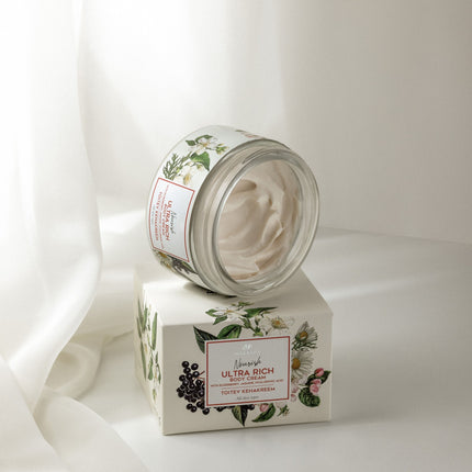 Nourishing Body Cream With Elderberry, Jasmine And Hyaluronic Acid, 200 ml