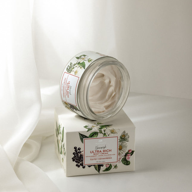 Nourishing Body Cream With Elderberry, Jasmine And Hyaluronic Acid, 200 ml