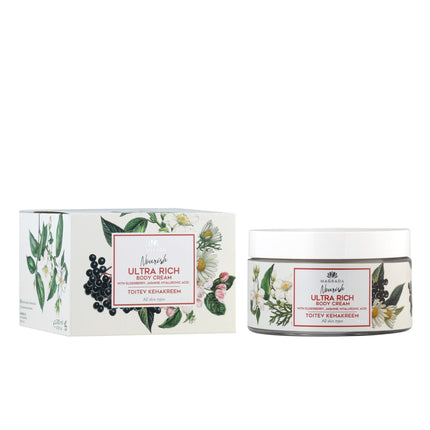 Nourishing Body Cream With Elderberry, Jasmine And Hyaluronic Acid, 200 ml