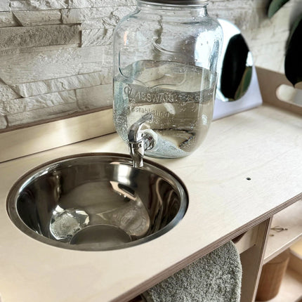 Montessori Wooden Washbasin With Storage for Kids - Large