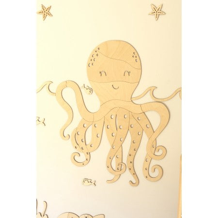 Wooden Wall Decoration - Octopus