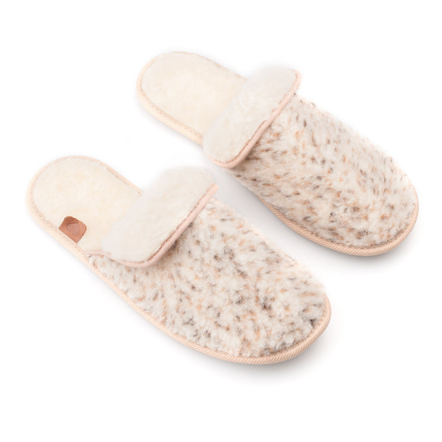 Lambswool slippers Pähni - Beige - LoveStyle World