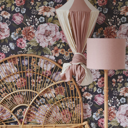 Organic Cotton and Linen Canopy - Powder Pink