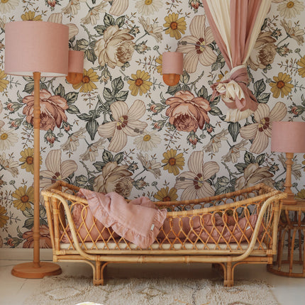 Organic Cotton and Linen Canopy - Powder Pink