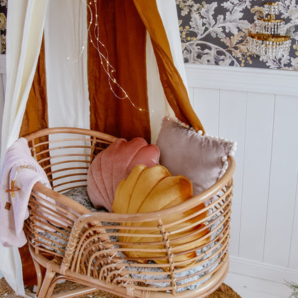 Organic Cotton and Linen Canopy - Caramel Circus