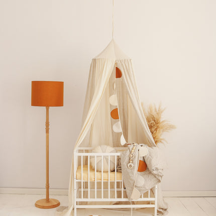 Organic Cotton and Linen Canopy - Cream Circus