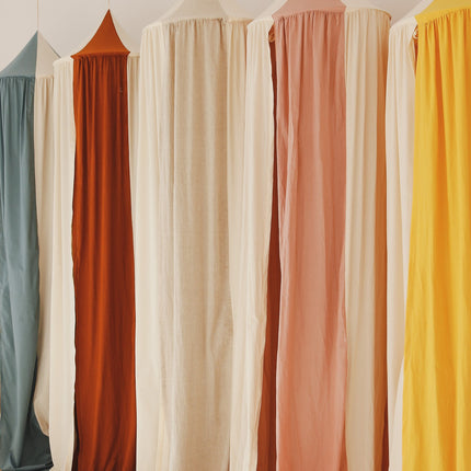 Organic Cotton and Linen Canopy - Cream Circus